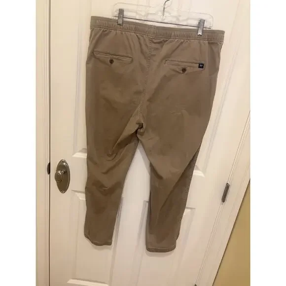 Gap Jogger Pants Mens XL Tan Khaki Skinny Leg Chino Drawstring - Picture 6 of 6